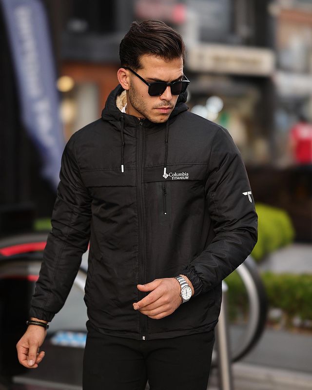 Blouson Columbia Noire - TRENDYA