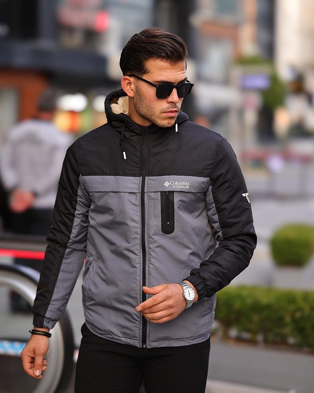 Blouson Columbia gris - TRENDYA