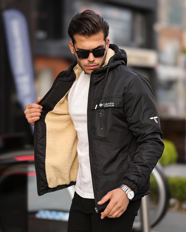 Blouson Columbia Noire - TRENDYA